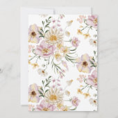 Wildblume Geburtstag Einladung (Rückseite)