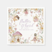 Wildblume Geburtstag Serviette (Vorderseite)