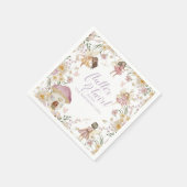 Wildblume Geburtstag Serviette (Ecke)