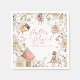 Wildblume Geburtstag Serviette