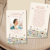 Wildblume Gedenkkarte