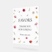 Wildblume Gefallen Acrylschild (Winkel)