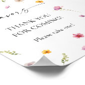 Wildblume Gefallen Poster (Ecke)