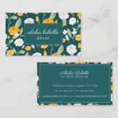 Wildblume Gelb und Weiß Visitenkarte (Vorne/Hinten)