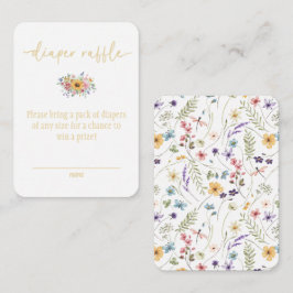 Wildblume Gelbe Babydusche Windelwaschkarte Begleitkarte