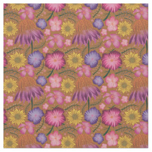 Wildblume Gelbes Blumenmuster Stoff