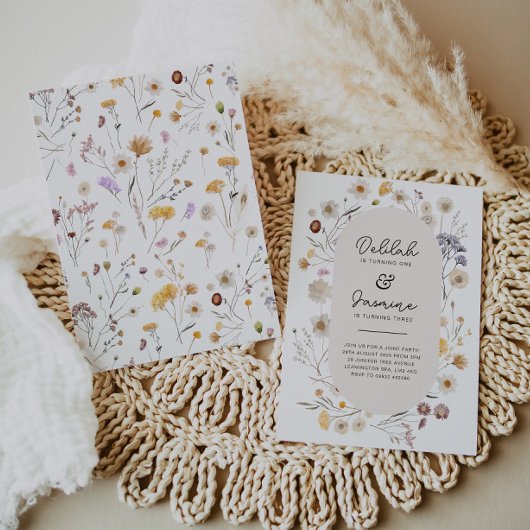 Wildblume Gemeinsame Einladung zum Geburtstag