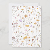 Wildblume Gemeinsame Einladung zum Geburtstag (Rückseite)