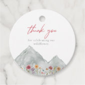 Wildblume Geschenkanhänger (Vorderseite)