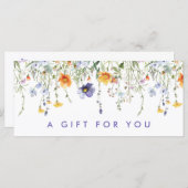 Wildblume Geschenkgutschein (Vorne/Hinten)