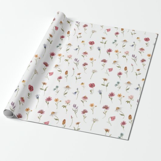 Wildblume Geschenkpapier (Ungerollt)