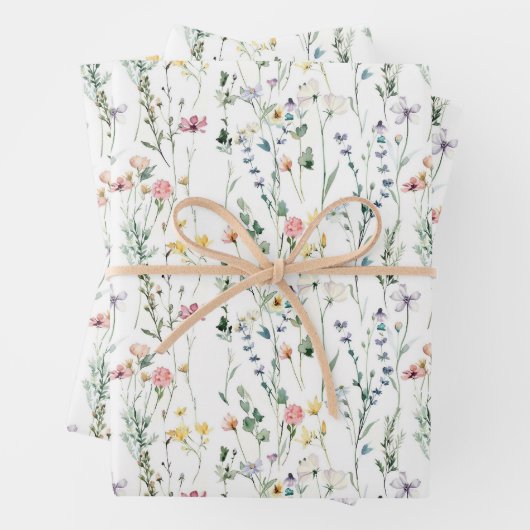 Wildblume Geschenkpapier Set (Beispiel)