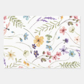 Wildblume Geschenkpapier Set (Vorderseite)