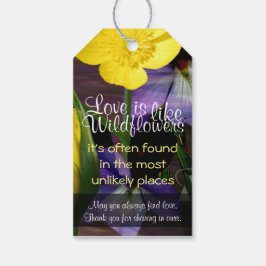 Wildblume-Geschenktasten Geschenkanhänger