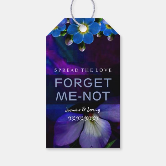 Wildblume-Geschenktasten Geschenkanhänger (Vorderseite)