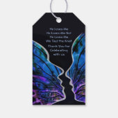 Wildblume-Geschenktasten Geschenkanhänger (Rückseite)