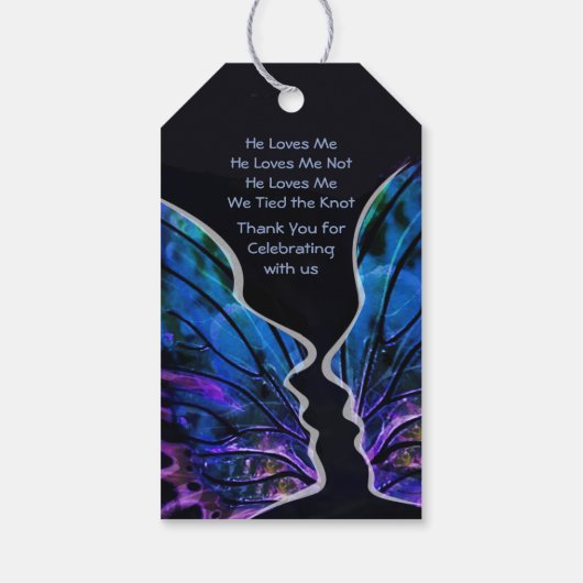 Wildblume-Geschenktasten Geschenkanhänger (Rückseite)