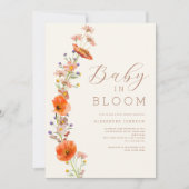 Wildblume Geschlechtsneutrale Babydusche Einladung (Vorderseite)