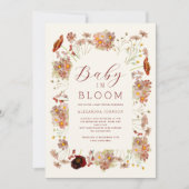 Wildblume Geschlechtsneutraler Fall Babydusche Einladung (Vorderseite)