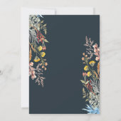 Wildblume getrocknet, Gläsersatz Einladung (Rückseite)