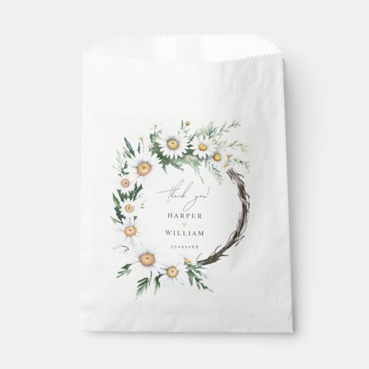 Wildblume gibt Leckerei Tasche Hochzeit danke Geschenktütchen (Vorderseite)