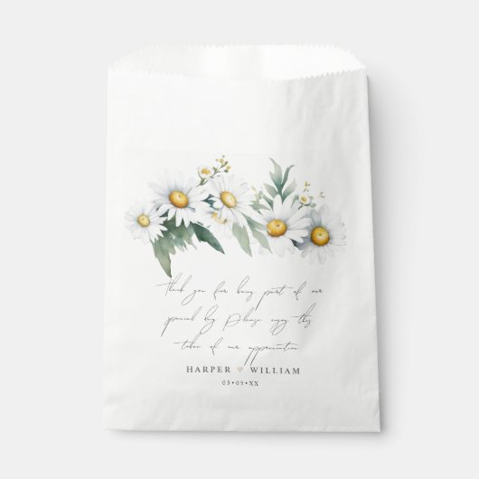 Wildblume gibt Leckerei Tasche Hochzeit danke Geschenktütchen (Vorderseite)