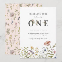 Wildblume Girl 1. Geburtstag