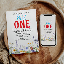 Wildblume Girl 1. Geburtstag Party