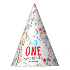 Wildblume Girl 1. Geburtstag Party Partyhütchen