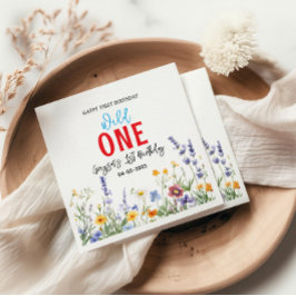 Wildblume Girl 1. Geburtstag Party Serviette