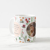 Wildblume Girl Abschluss Foto Kaffeetasse (Vorderseite Links)