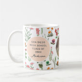 Wildblume Girl Abschluss Foto Kaffeetasse (Links)