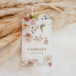 Wildblume Girl Baby Dusche Gefallen Geschenkanhänger