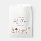 Wildblume Girl Babydusche Geschenktütchen (Vorderseite)