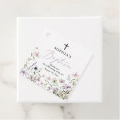 Wildblume Girl Baptism Gefallen Geschenktafeln Geschenkanhänger (Beispiel)