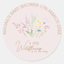 Wildblume Girl Kinderdusche Einladung