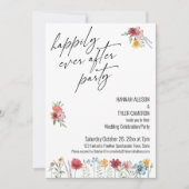 Wildblume glücklicherweise immer nach dem Party Em Einladung (Vorderseite)