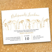 Wildblume Gold Sketch Bridesmaids Luncheon