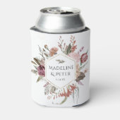 Wildblume Gold Wedding Couple Names Dosenkühler (Kanne Rückseite)