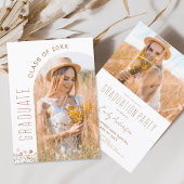 Wildblume Graduation Party Arch Foto Einladung