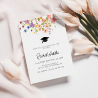 Wildblume Graduation Party Einladung, Blumengrad