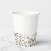 Wildblume Graduation Party Paper Cup Floral Boho Pappbecher (Rückseite)