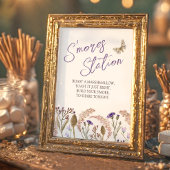 Wildblume Gras Aquarell Hochzeit im Herbst'mores Poster