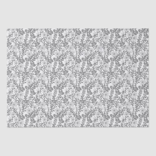 Wildblume Graublüten Blütendusche Seidenpapier (Vorderseite)