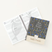 Wildblume Gray Floral Notizblock (Innenseite)