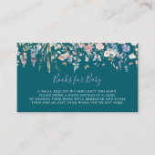 Wildblume Green Baby Showbuchanfrage Begleitkarte (Vorderseite)