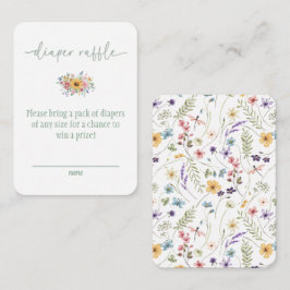 Wildblume Green Baby Shower Windschutzscheibe Begleitkarte