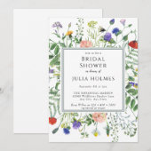 Wildblume Greenery | Bienen | BRAUTPARTY Einladung (Vorne/Hinten)
