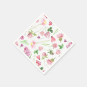 Wildblume Greenery Serviette (Ecke)