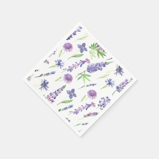 Wildblume Greenery Serviette (Ecke)